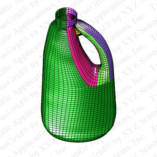 shell mesh of Clorox bottle