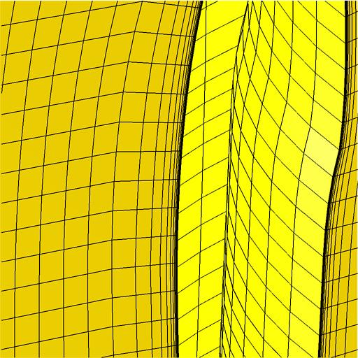 grid of air about nacelle, magn. 2