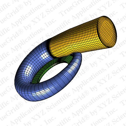TrueGrid® model of fluid in a volute