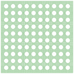 Mesh with Hole Pattern