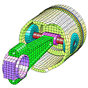 low density piston mesh icon